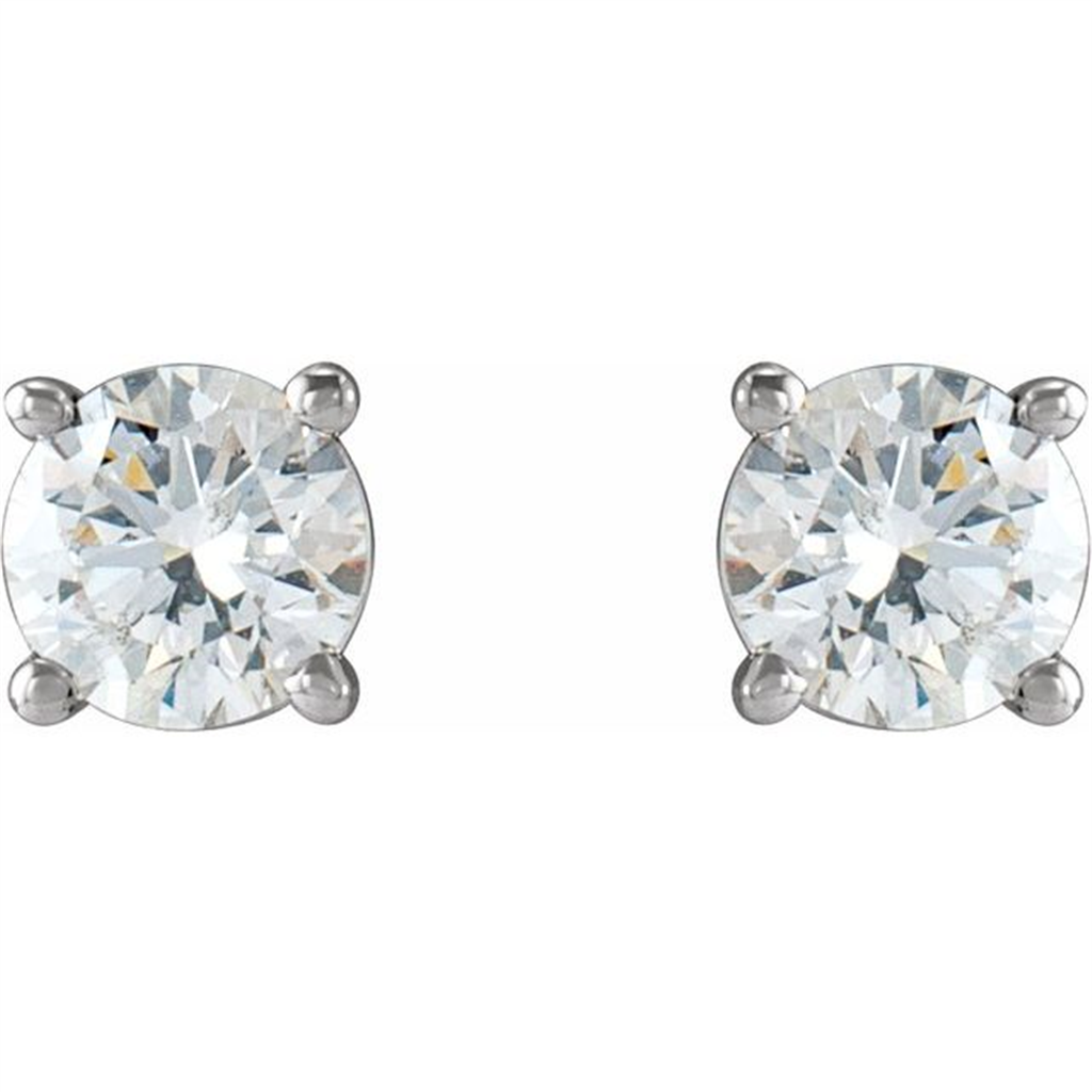 14K White Gold 2mm Diamond Stud Earrings, NWT popular