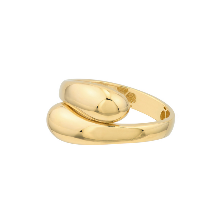 14K Yellow Bypass Chunky Gold Ring