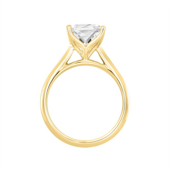 1.50 Carat Princess Lab-Grown Diamond Solitaire Engagement Ring | 14K Yellow Gold | Solitaire Style