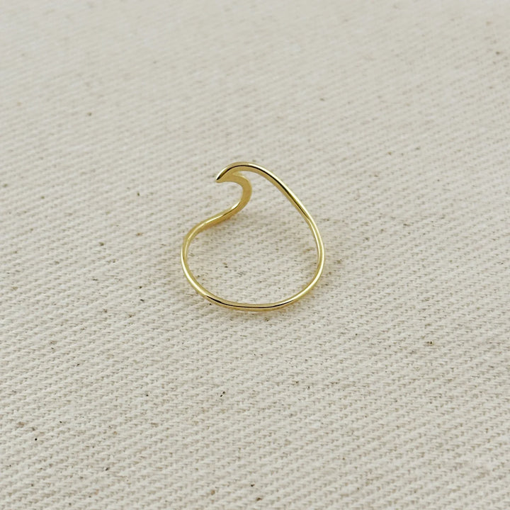 18k Gold Filled Wave Ring