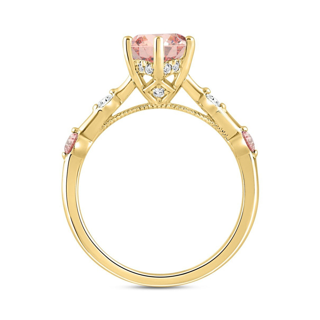 1.75 Carat Oval Lab-Grown Diamond Engagement Ring | 14K Yellow Gold | Solitaire Style