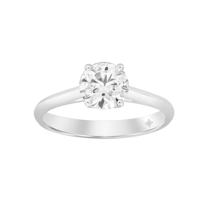 2.00 Carat Round Lab-Grown Diamond Engagement Ring | 14K White Gold | Solitaire Style