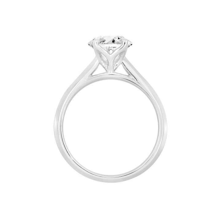 2.00 Carat Round Lab-Grown Diamond Engagement Ring | 14K White Gold | Solitaire Style