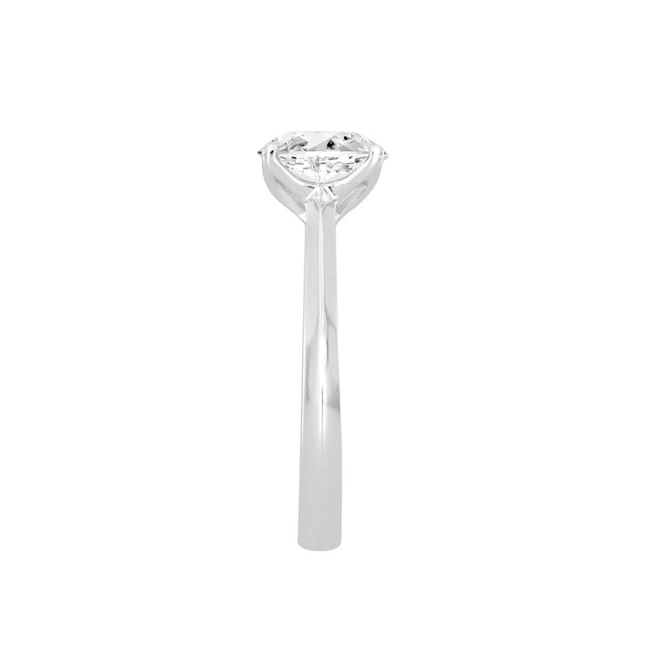 2.00 Carat Round Lab-Grown Diamond Engagement Ring | 14K White Gold | Solitaire Style