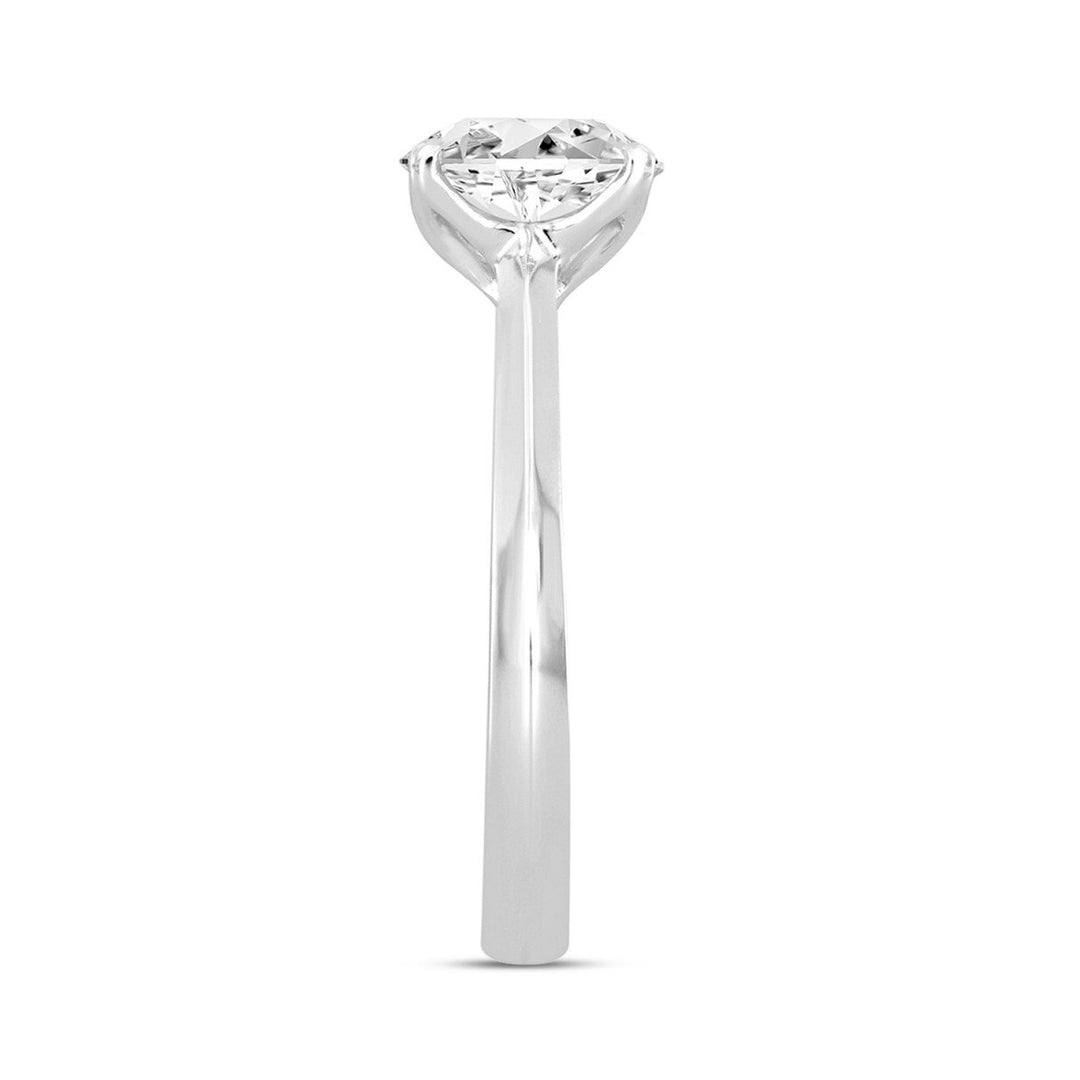 1 Carat Round Lab-Grown Diamond Engagement Ring | 14K White Gold | Solitaire Style