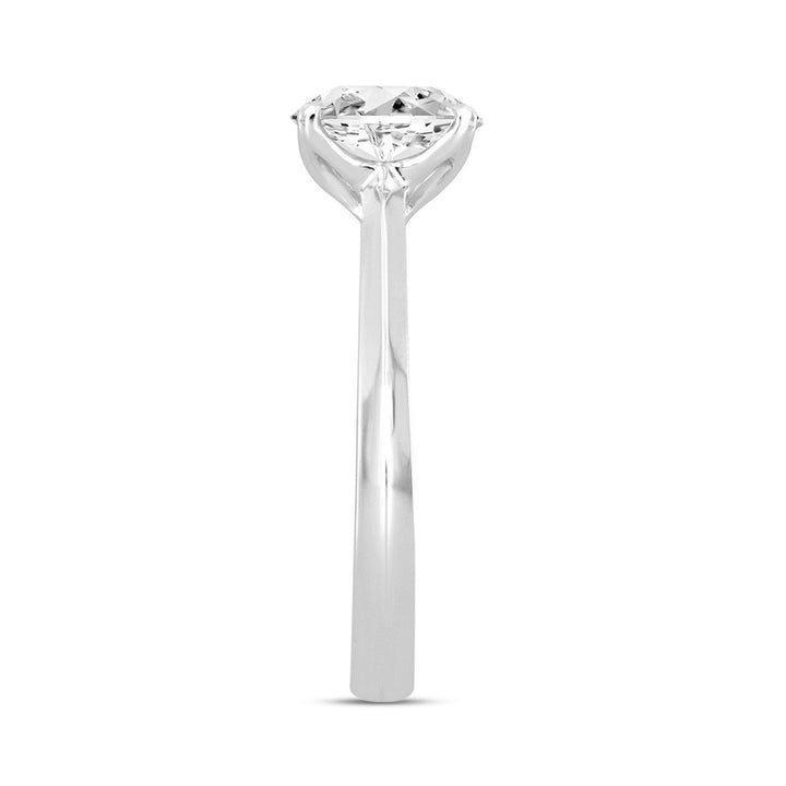1 Carat Round Lab-Grown Diamond Engagement Ring | 14K White Gold | Solitaire Style