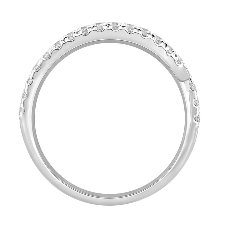 1.25 Carat Chunky Gold Wedding Band | Genuine 14k White Gold