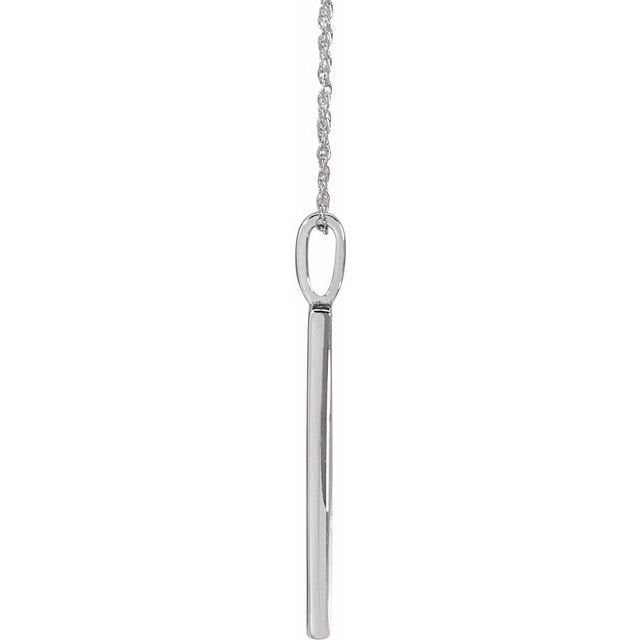 14K White Gold 0.02ctw Love Diamond Pendant