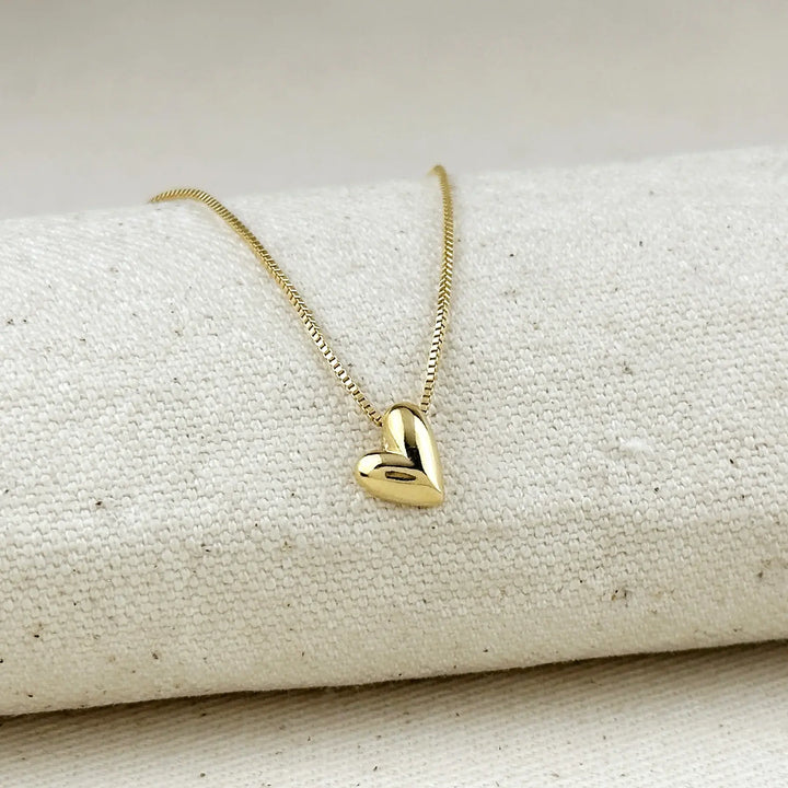 18k Gold Filled Uneven Heart Necklace