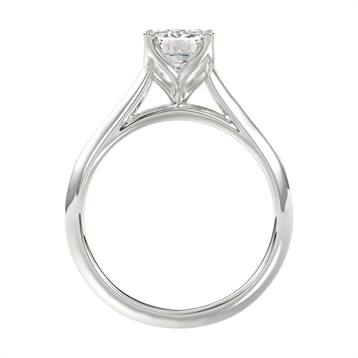 2 Carat Emerald Lab-Grown Diamond Solitaire Ring | 14K White Gold | Solitaire Style