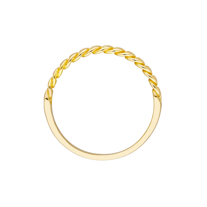 Curb Chain Link Ring | Genuine 14K Yellow Gold