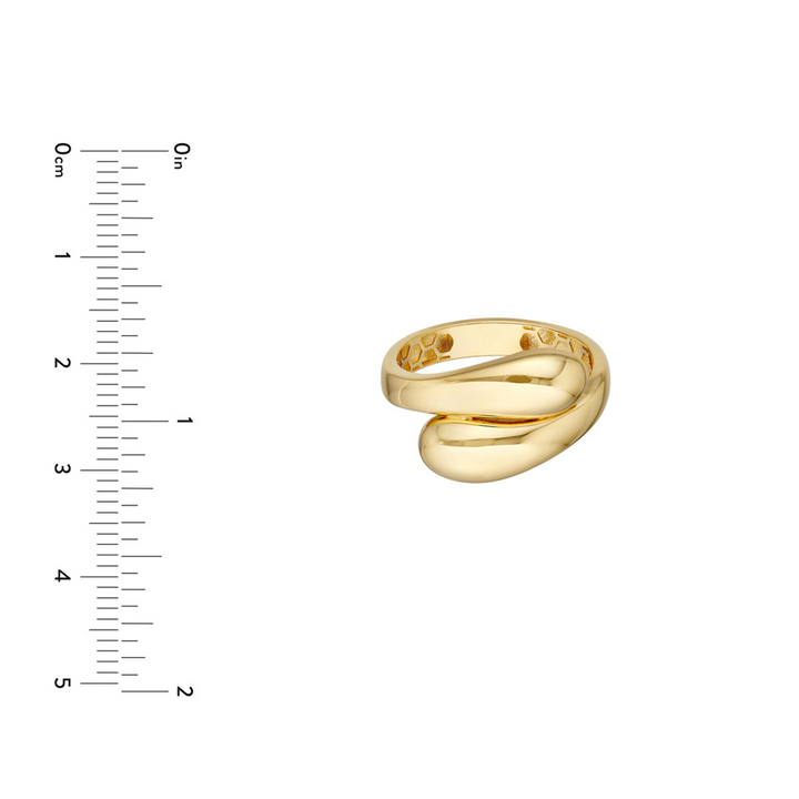 14K Yellow Bypass Chunky Gold Ring