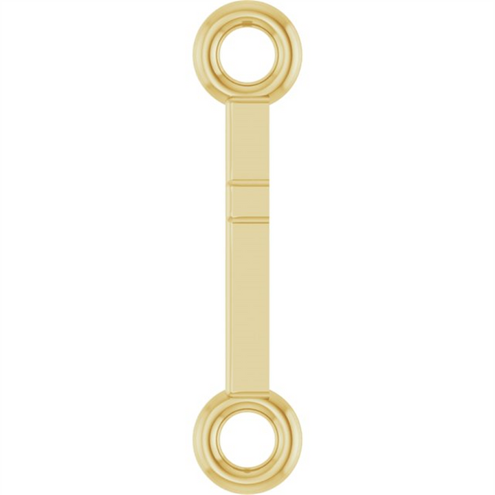 14K Yellow Gold Petite Cross Link Charm