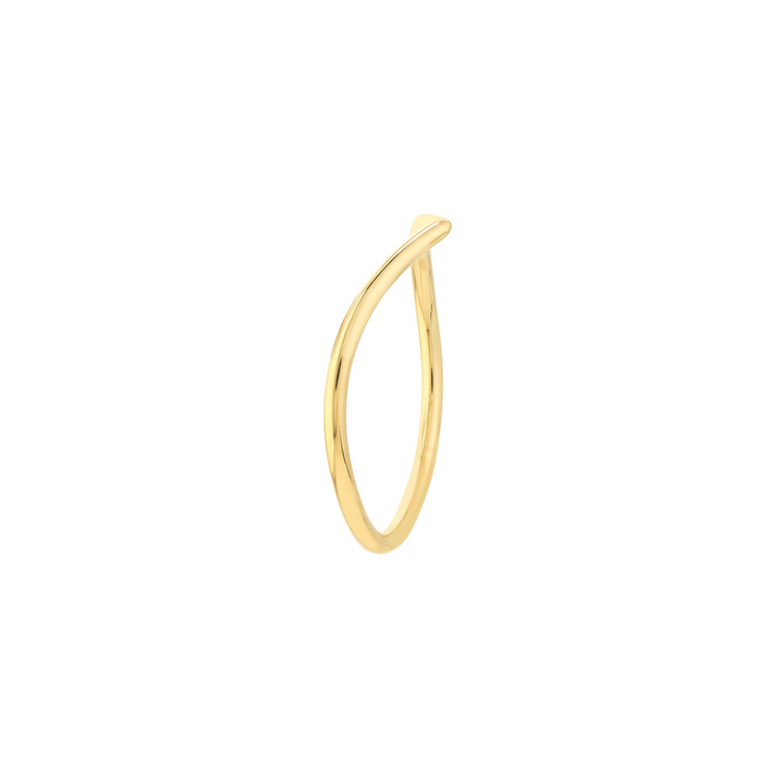 Stackable Chevron Wire Ring | 14K Yellow Gold | Size 7