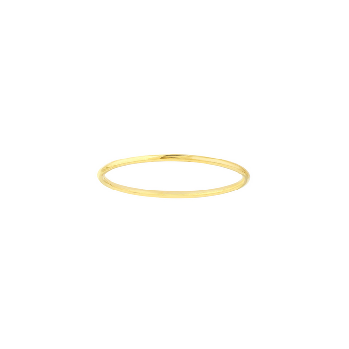 Round Stackable Wire Ring | Genuine 14k Gold