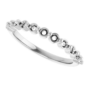 14K Yellow  2 mm Round Anniversary Band Mounting