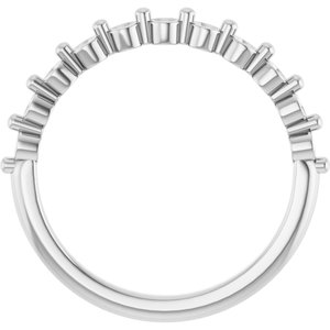 14K Yellow  2 mm Round Anniversary Band Mounting