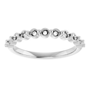 14K Yellow  2 mm Round Anniversary Band Mounting