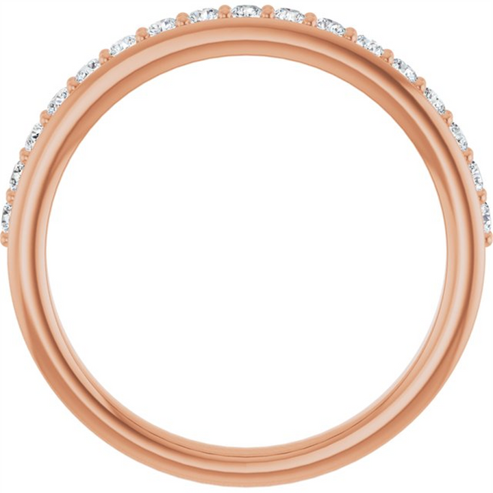 14K Rosé Gold 0.33ctw Prong-Set Diamond Wedding Band