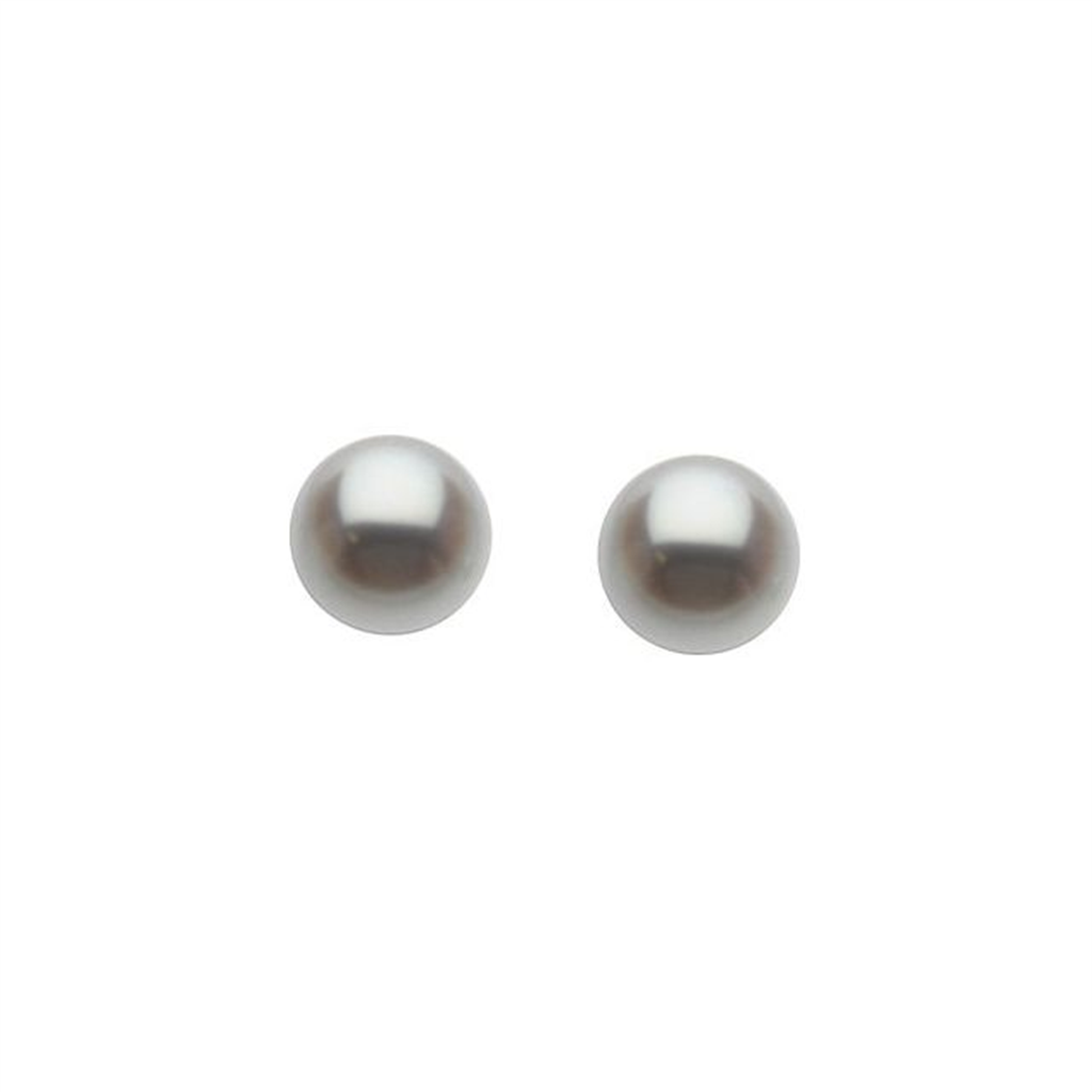 Freshwater Pearl Stud Earrings | 14K Yellow Gold | 6.0-6.50mm