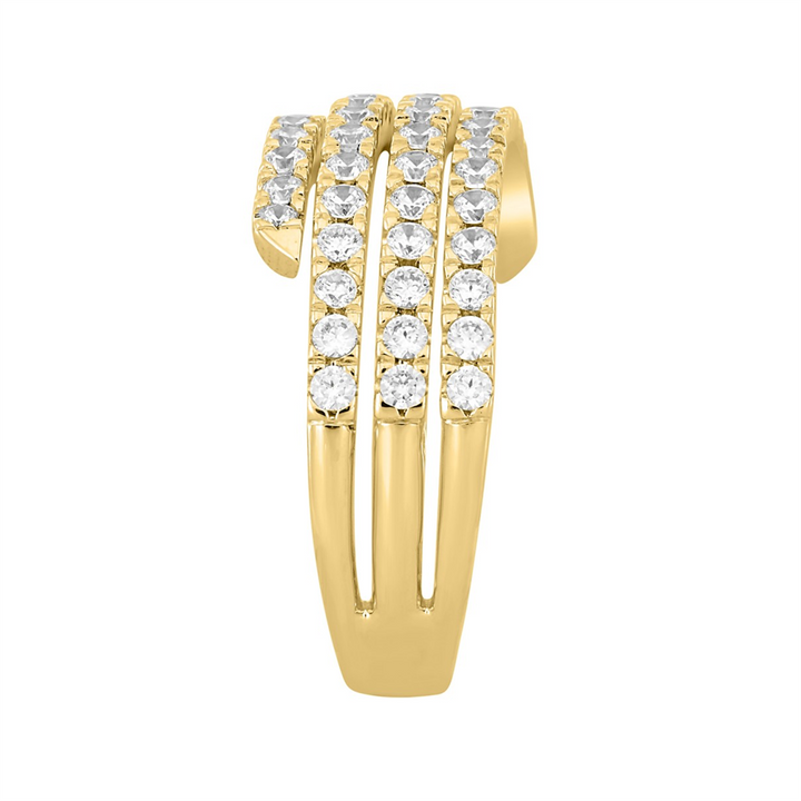 1.25 Carat Chunky Gold Wedding Band | Genuine 14k Yellow Gold