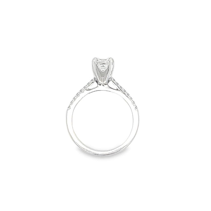 14K White Gold Princess 0.60ctw Diamond Engagement Ring