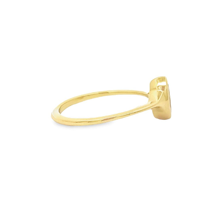 14K Rosé Gold Marquise 0.44ctw Bezel-Set Diamond Ring