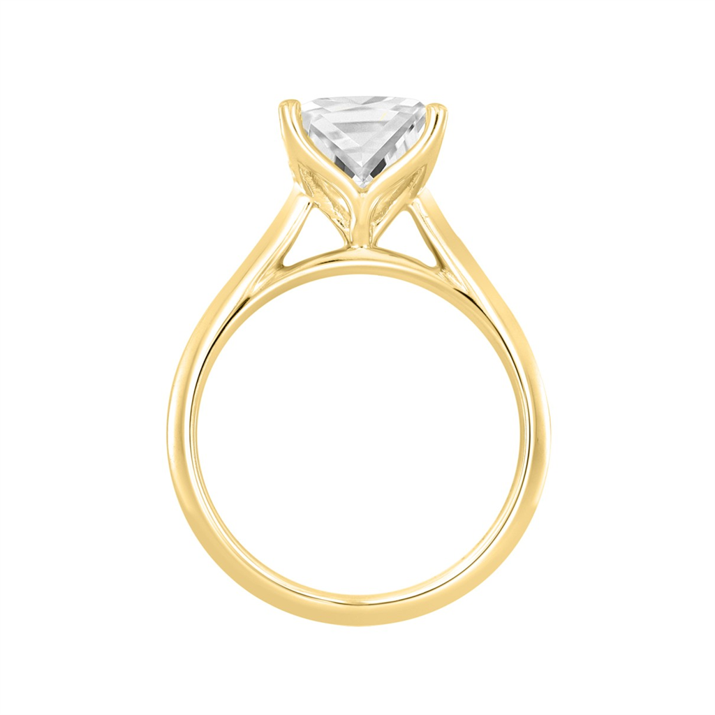 2 Carat Princess Lab-Grown Diamond Solitaire Engagement Ring | 14K Yellow Gold | Solitaire Style